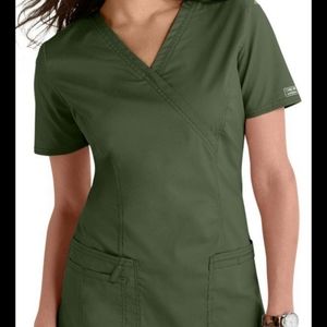 Olive Green Scrub Set Nwt 